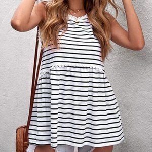 Empire Waist B/W Tank